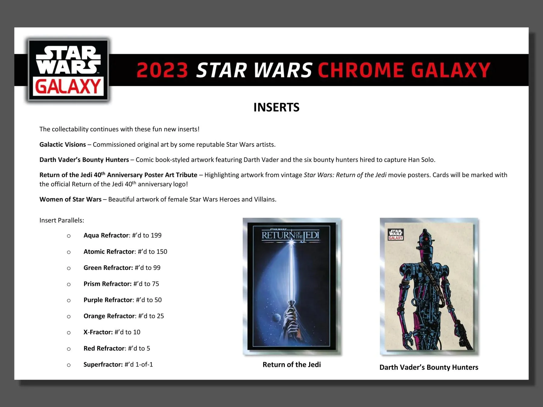 Star Wars Chrome Galaxy Hobby Box (Topps 2023) - Image 3