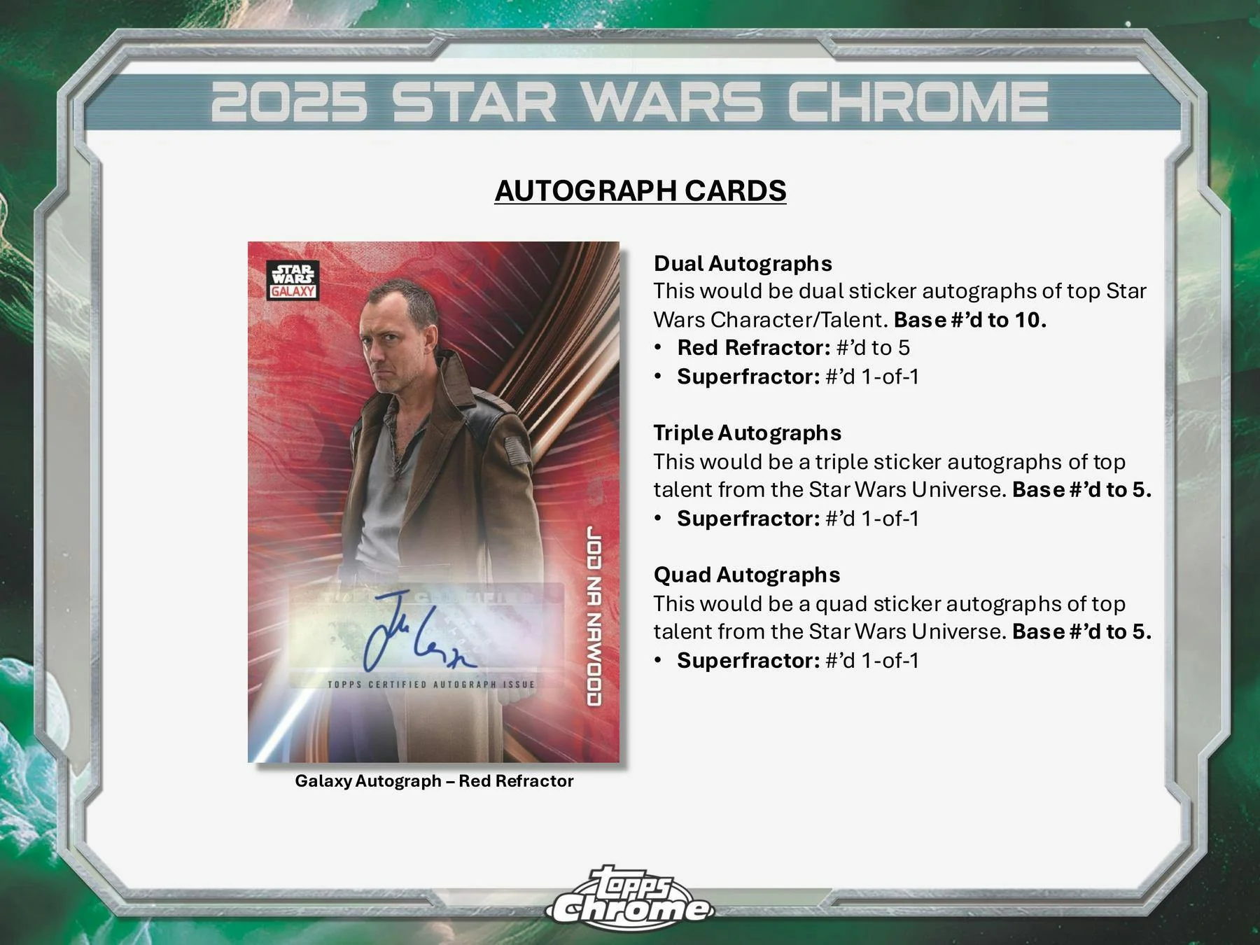 Star Wars Chrome Galaxy Hobby Box (Topps 2025) | Columbia Sports Cards - Image 7