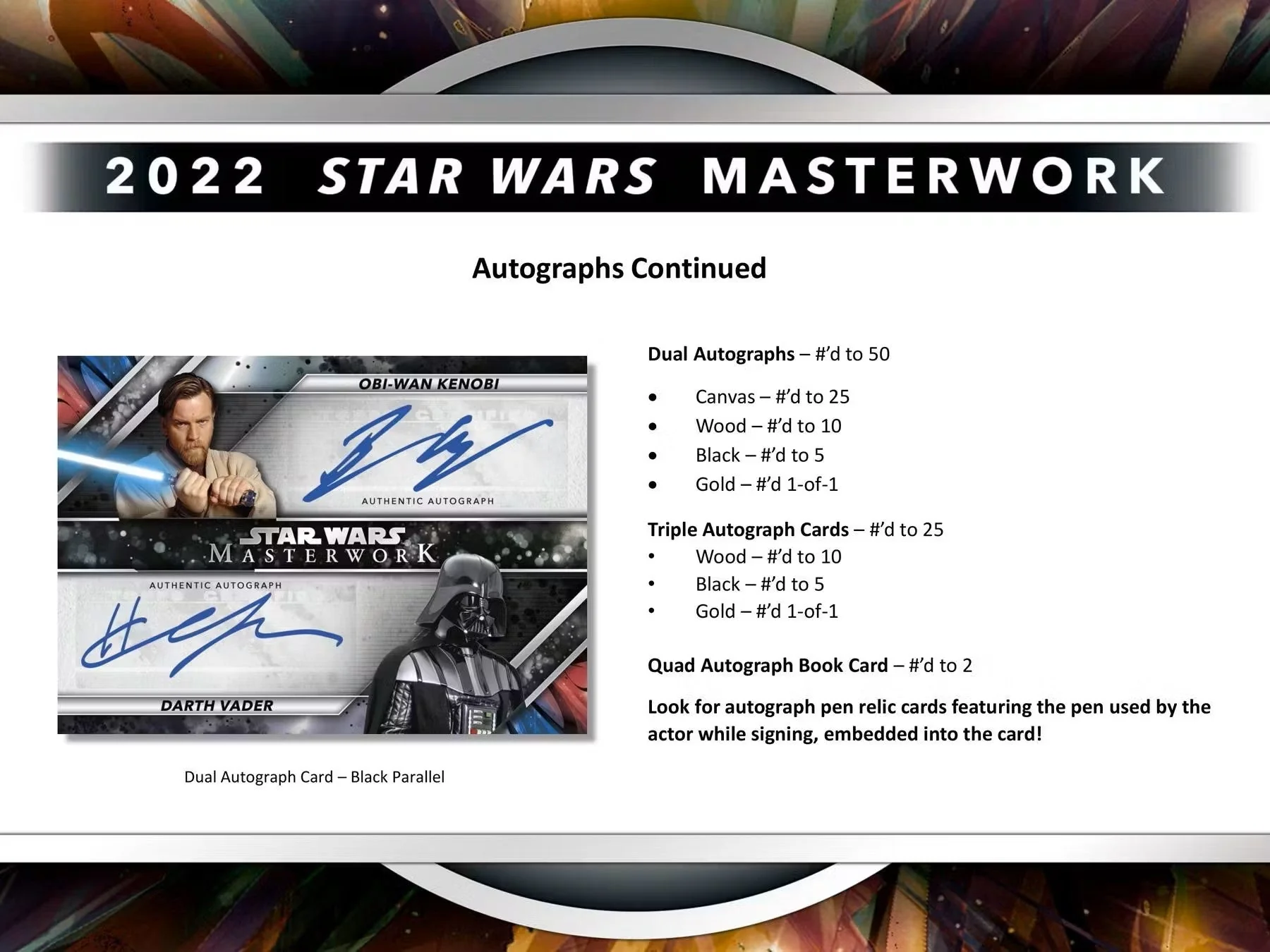 Star Wars Masterwork Hobby Box (Topps 2022) - Image 4