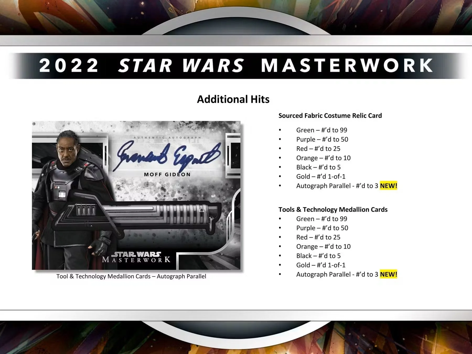 Star Wars Masterwork Hobby Box (Topps 2022) - Image 5