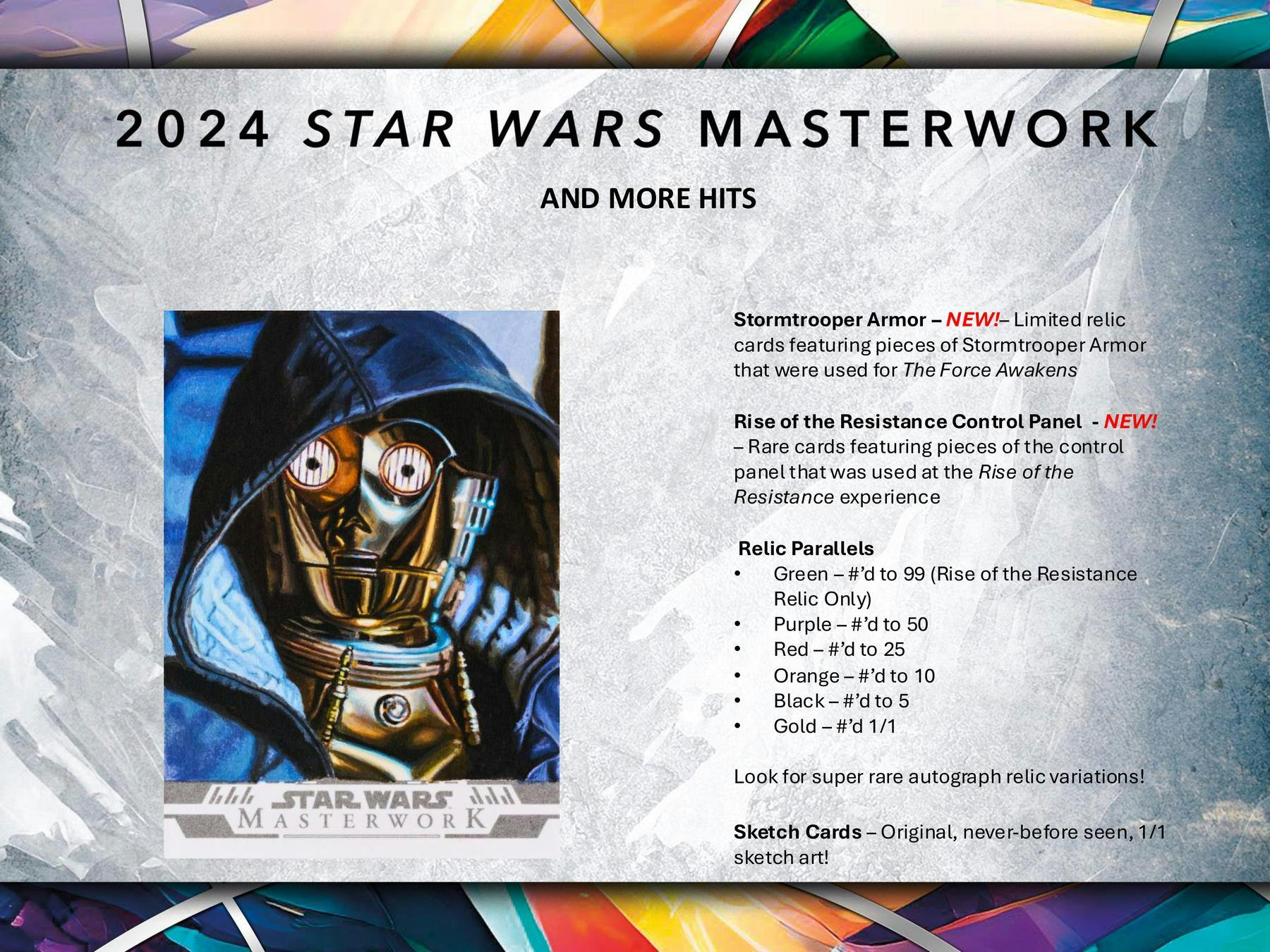Star Wars Masterwork Hobby Box (Topps 2024) - Image 9