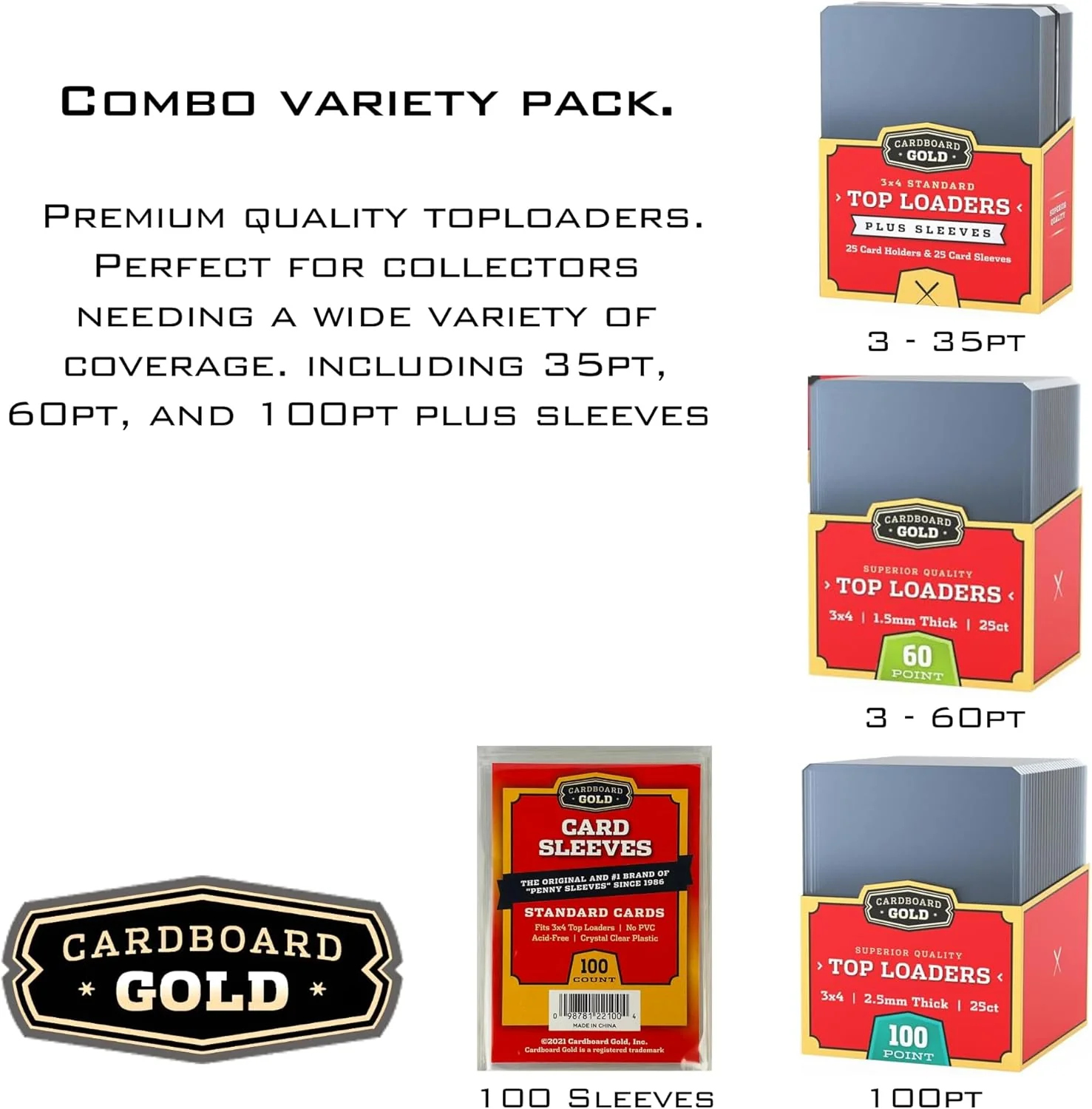 Toploader Collector Bundle - 35pt, 60pt, 100pt plus Soft Sleeves - Image 3