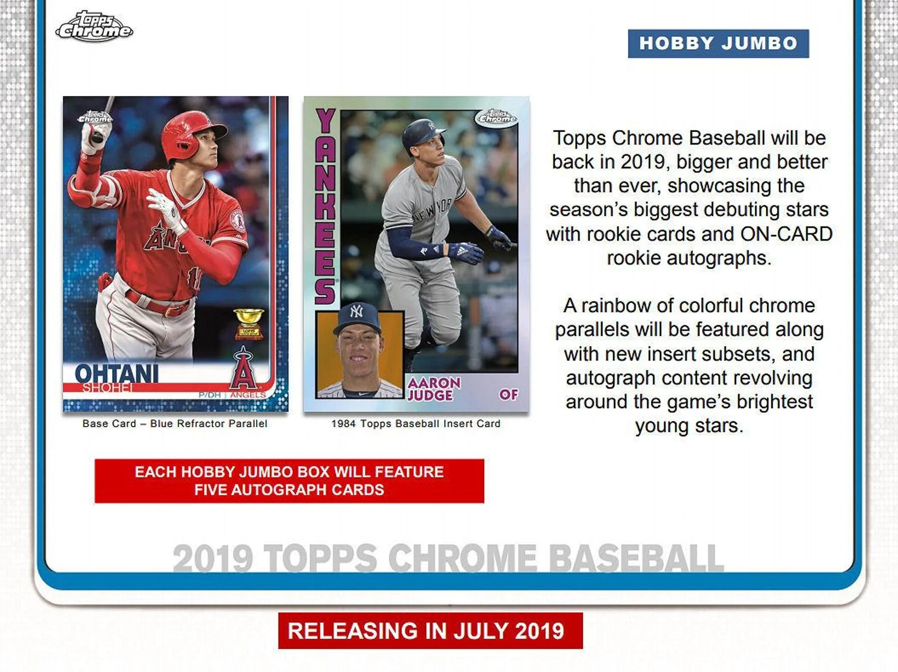 2019 Topps Chrome Baseball Jumbo Box - Image 4