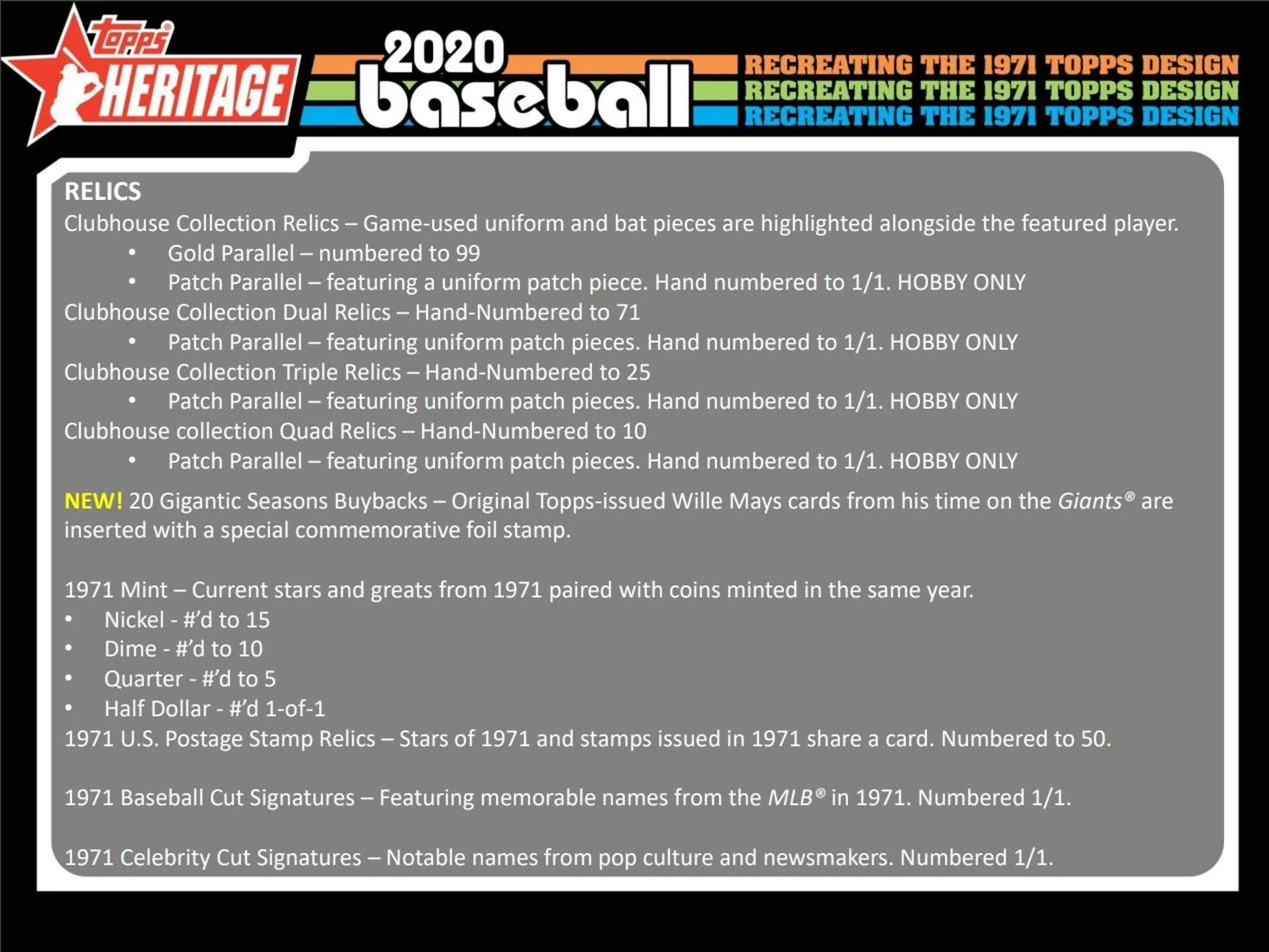 2020 Topps Heritage Baseball Hobby Box - Image 7