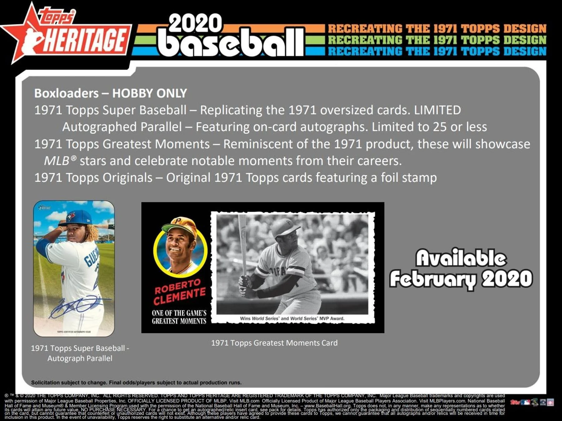 2020 Topps Heritage Baseball Hobby Box - Image 9