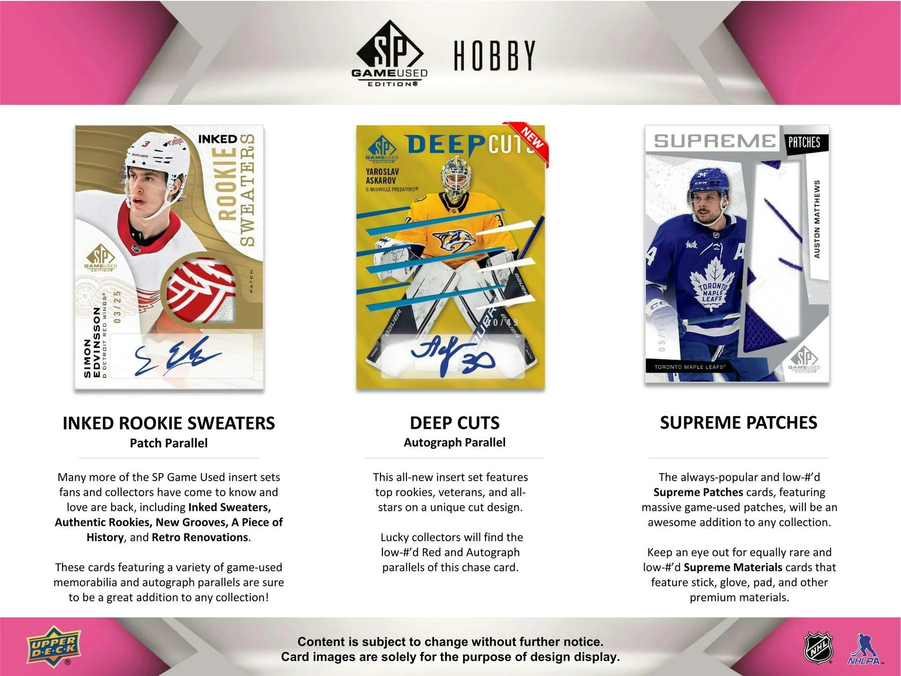 2023-24 Upper Deck SP Game Used Hockey Hobby Box - Image 5