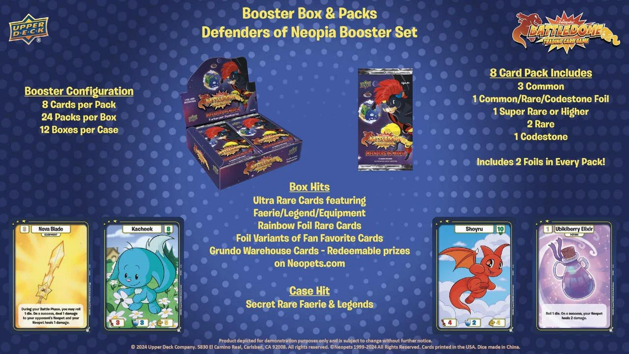Upper Deck Neopets Battledome Defenders of Neopia Booster Box - Image 6
