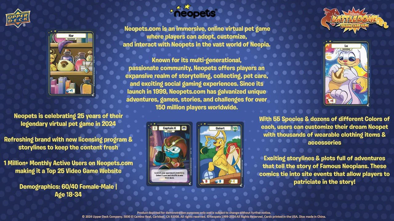 Upper Deck Neopets Battledome Defenders of Neopia Booster Box - Image 8