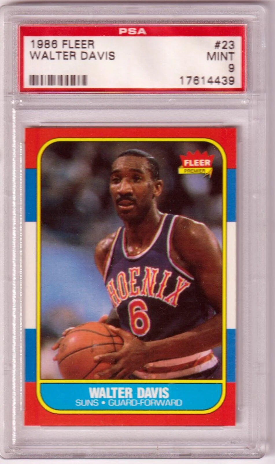 WALTER DAVIS 1986-87 Fleer #23 PSA 9 MINT - SUNS