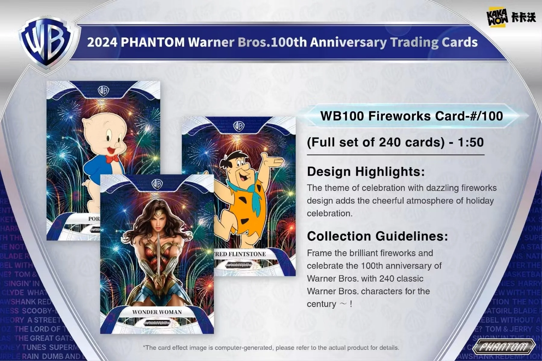 2024 Kakawow Warner Brothers Phantom 100th Anniversary Trading Cards Hobby Box - Image 13