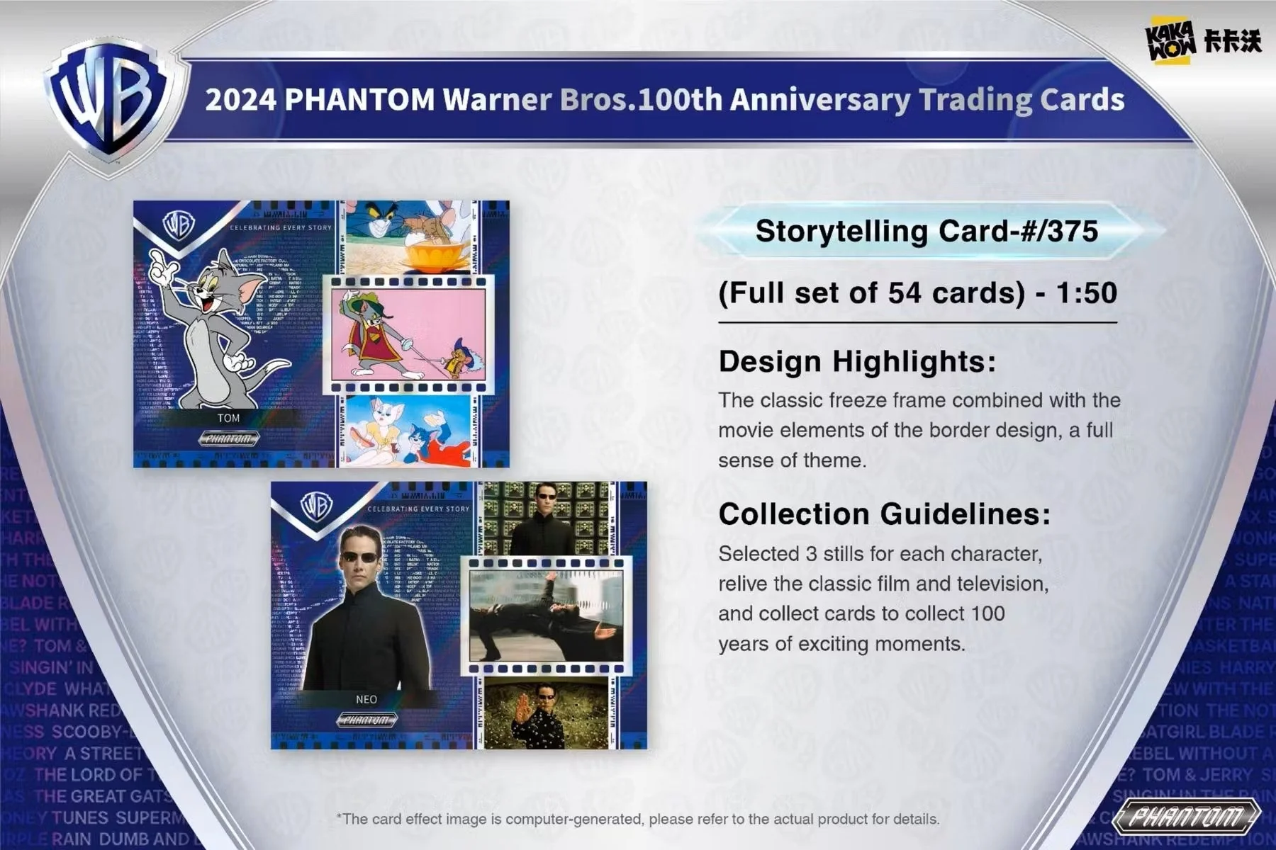 2024 Kakawow Warner Brothers Phantom 100th Anniversary Trading Cards Hobby Box - Image 14