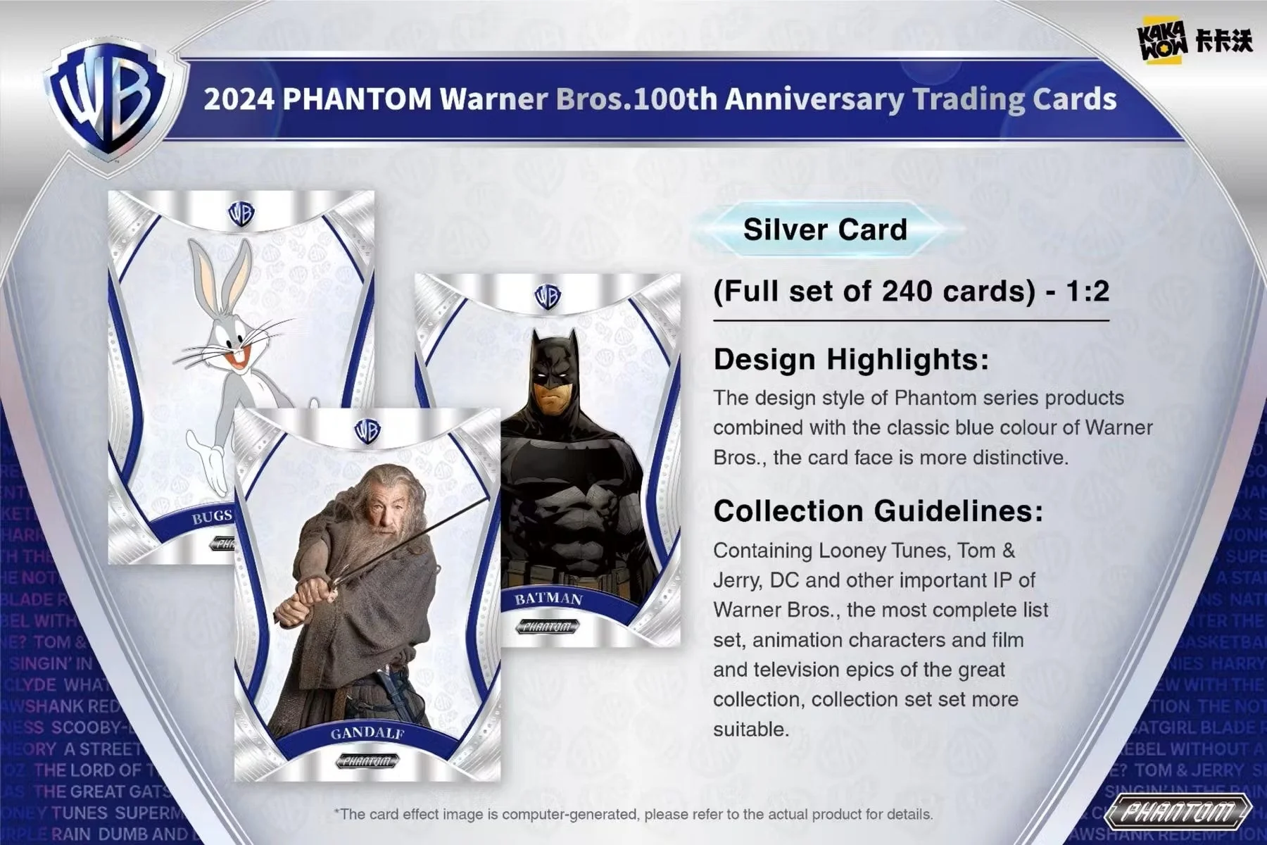 2024 Kakawow Warner Brothers Phantom 100th Anniversary Trading Cards Hobby Box - Image 7