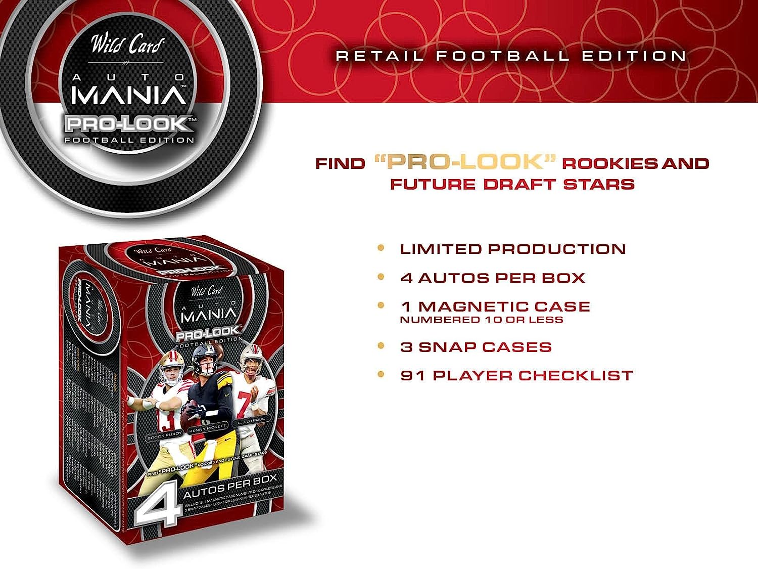 2022 Wild Card Auto Mania Pro Look Football Retail Box - Image 2