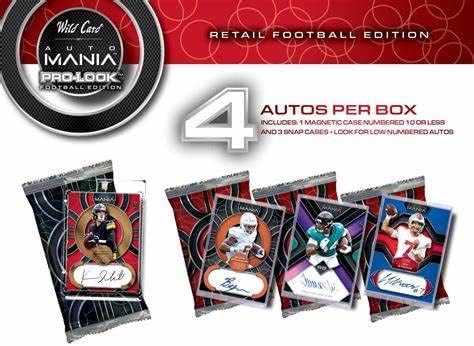 2022 Wild Card Auto Mania Pro Look Football Retail Box - Image 3