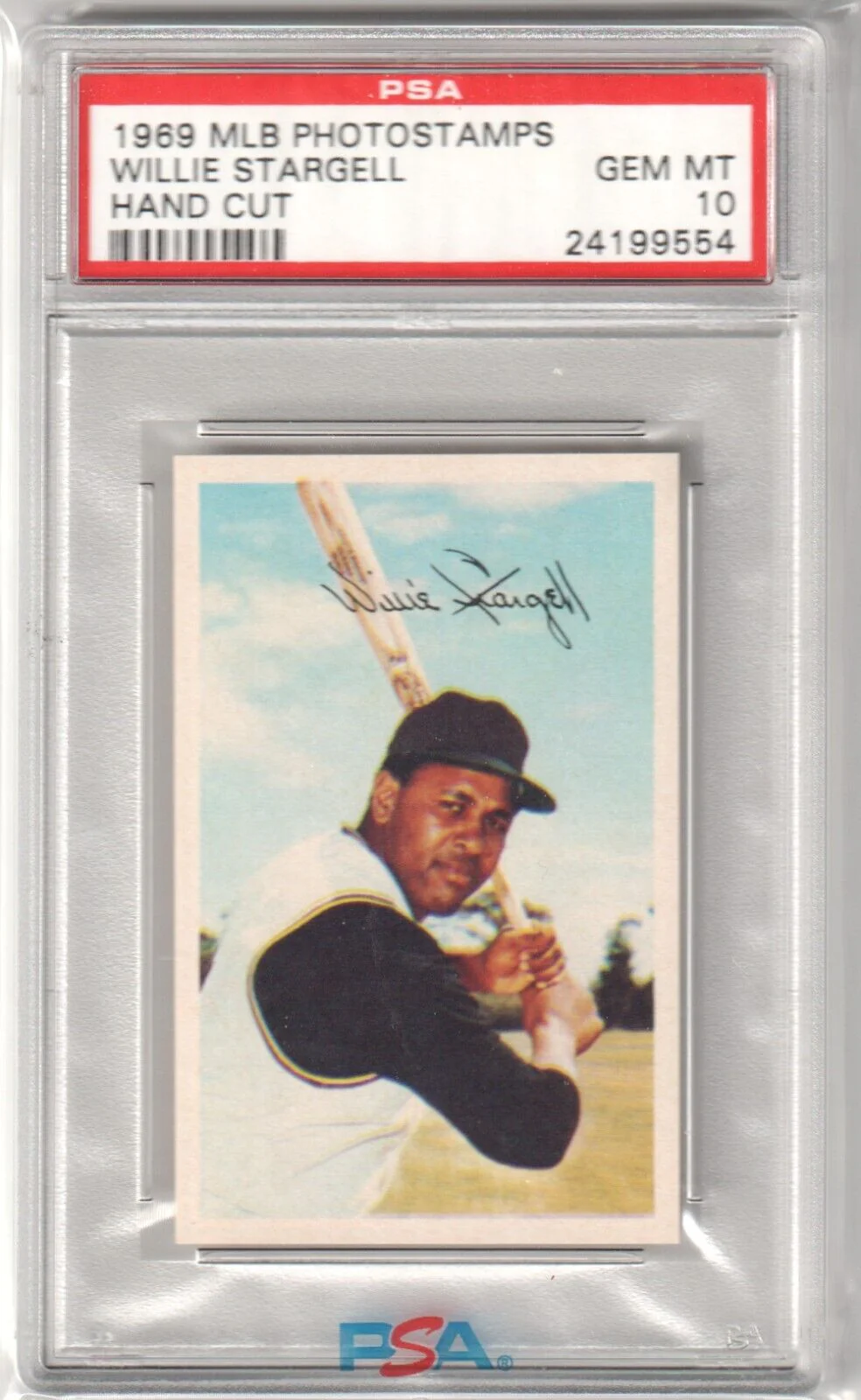 WILLIE STARGELL 1969 Topps #545 PSA 8 NM-MT - PIRATES - Image 2