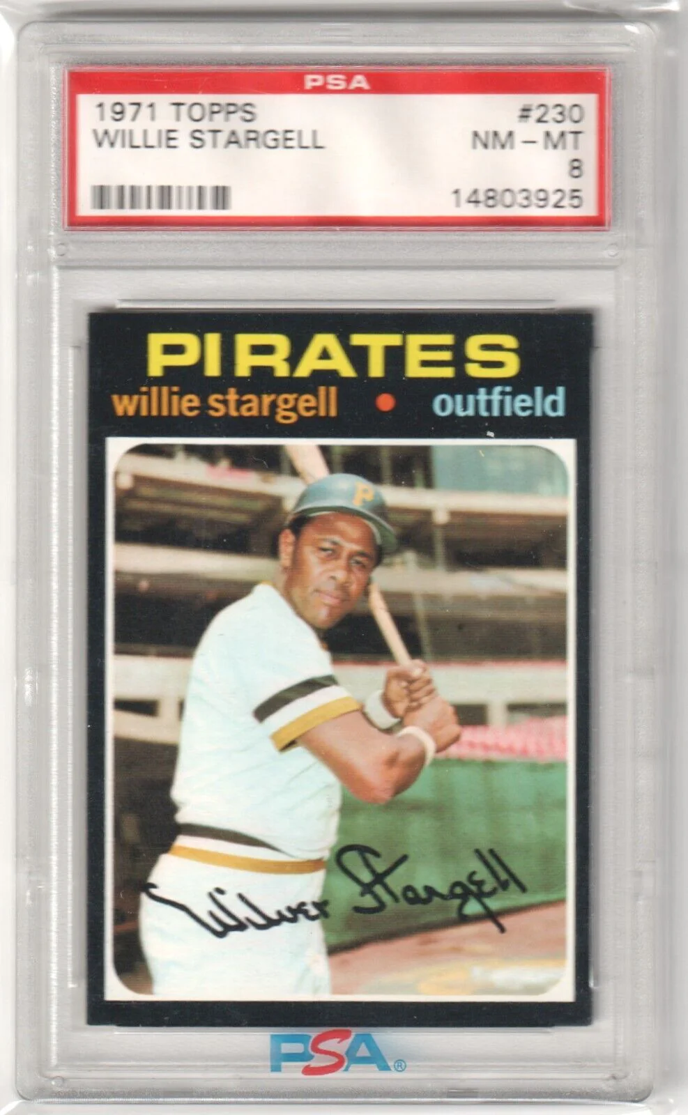 WILLIE STARGELL 1971 Topps #230 PSA 8 NM-MT - PIRATES