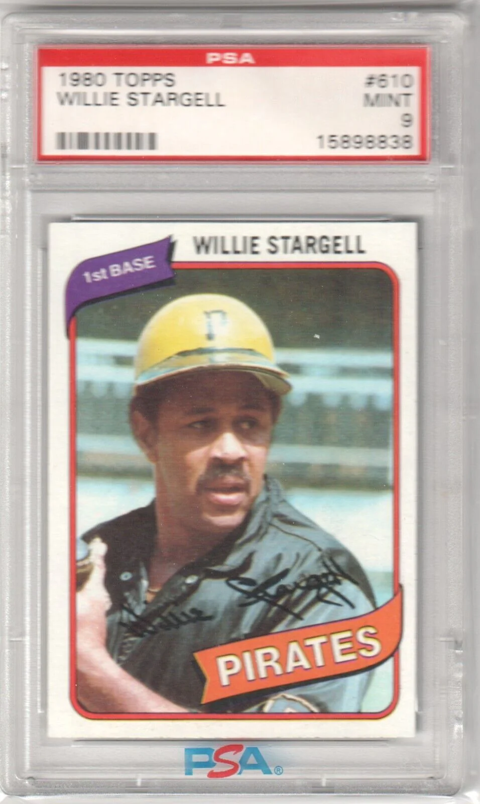 WILLIE STARGELL 1980 Topps #610 PSA 9 MINT - PIRATES