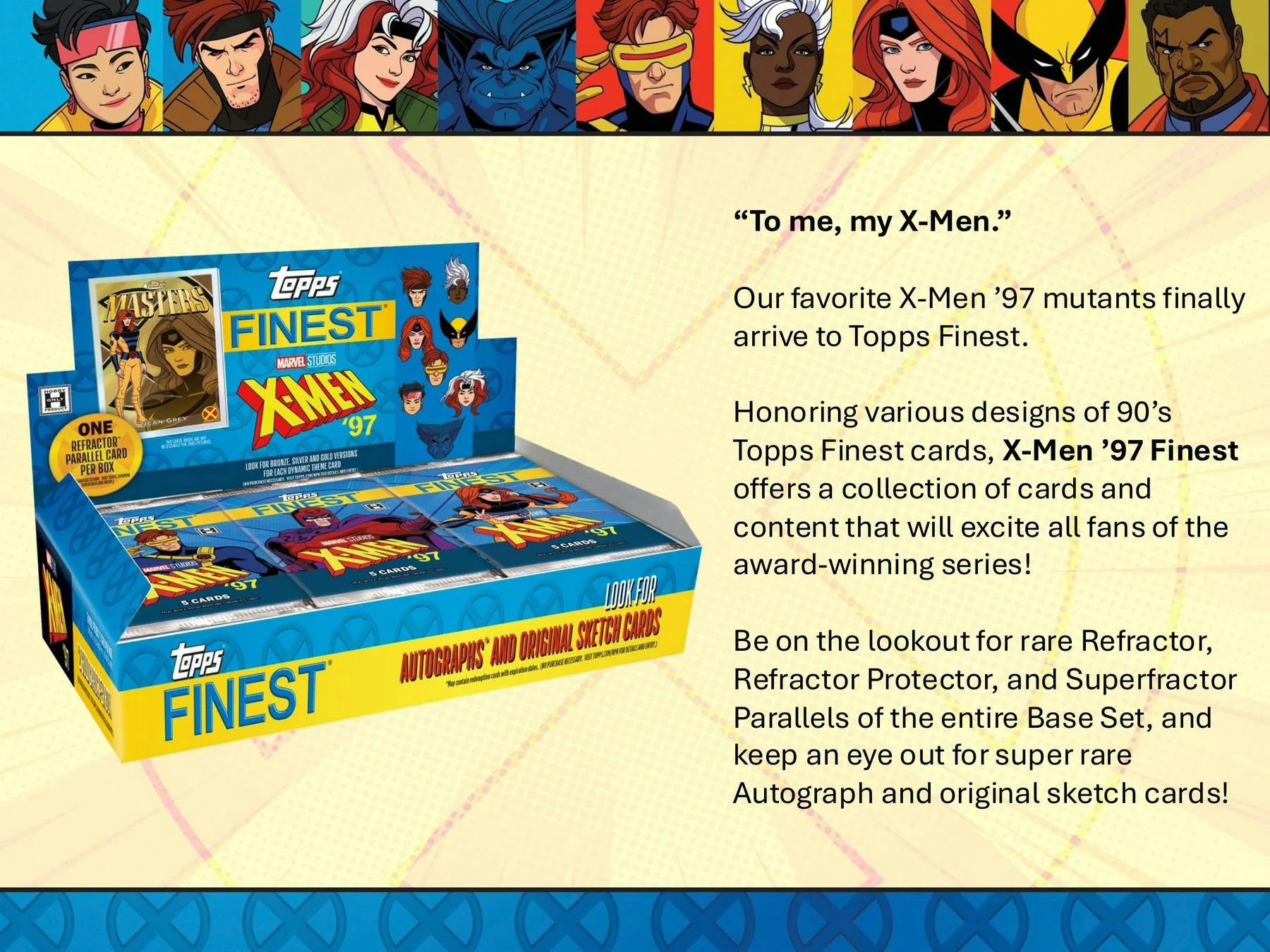 X-Men '97 Finest Hobby Box (Topps 2025) - Image 3
