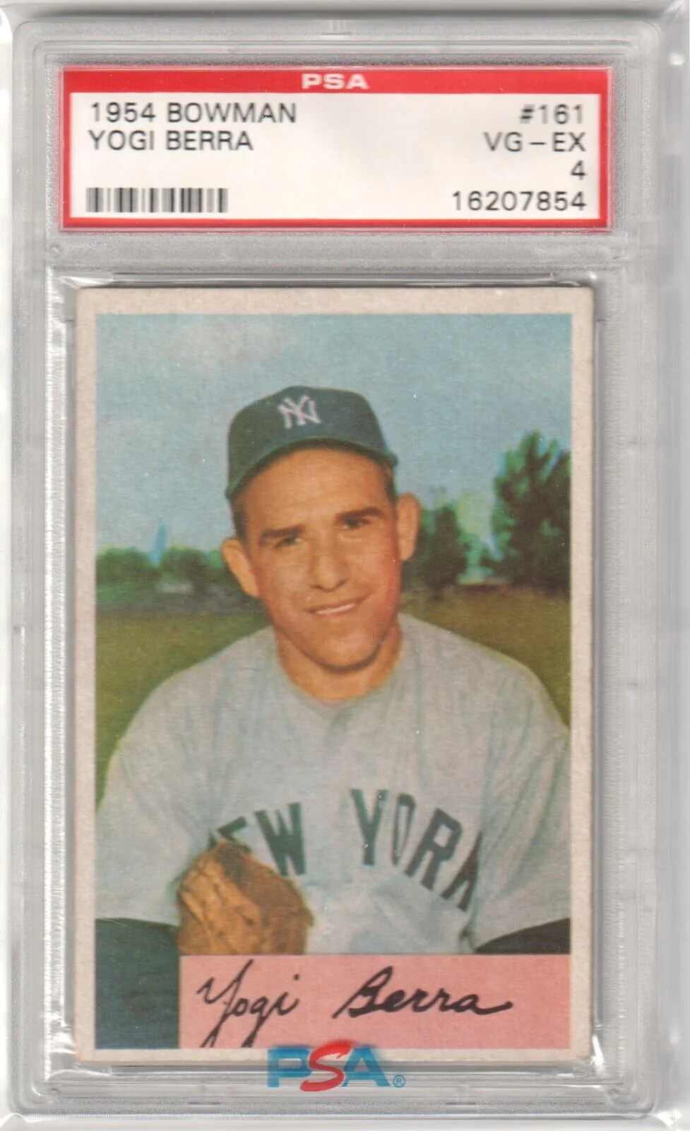 YOGI BERRA 1954 Bowman #161 PSA 4 VG-EX - YANKEES